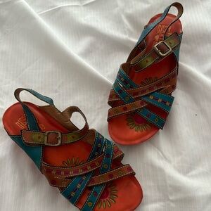 Colorful Springstep sandals size 39